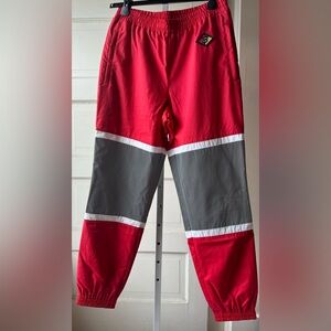 BURBERRY PANTS NYLON AND REFLECTIVE SILVER TRACKPANTS